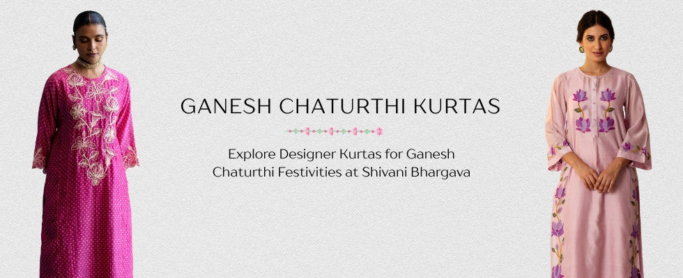 Explore Designer Kurtas for Ganesh Chaturthi Festivities at Shivani Bhargava
