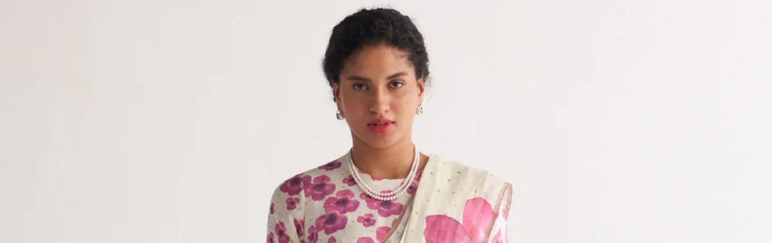 Beautiful Pink Floral Sarees: Timeless Elegance
