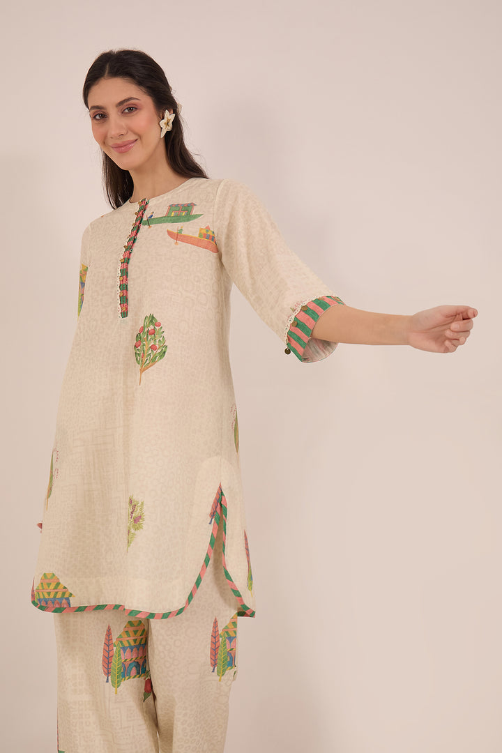 GULPOSH: COTTON SHORT TUNIC