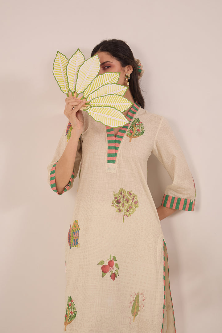 Designer cotton ethnic kurta