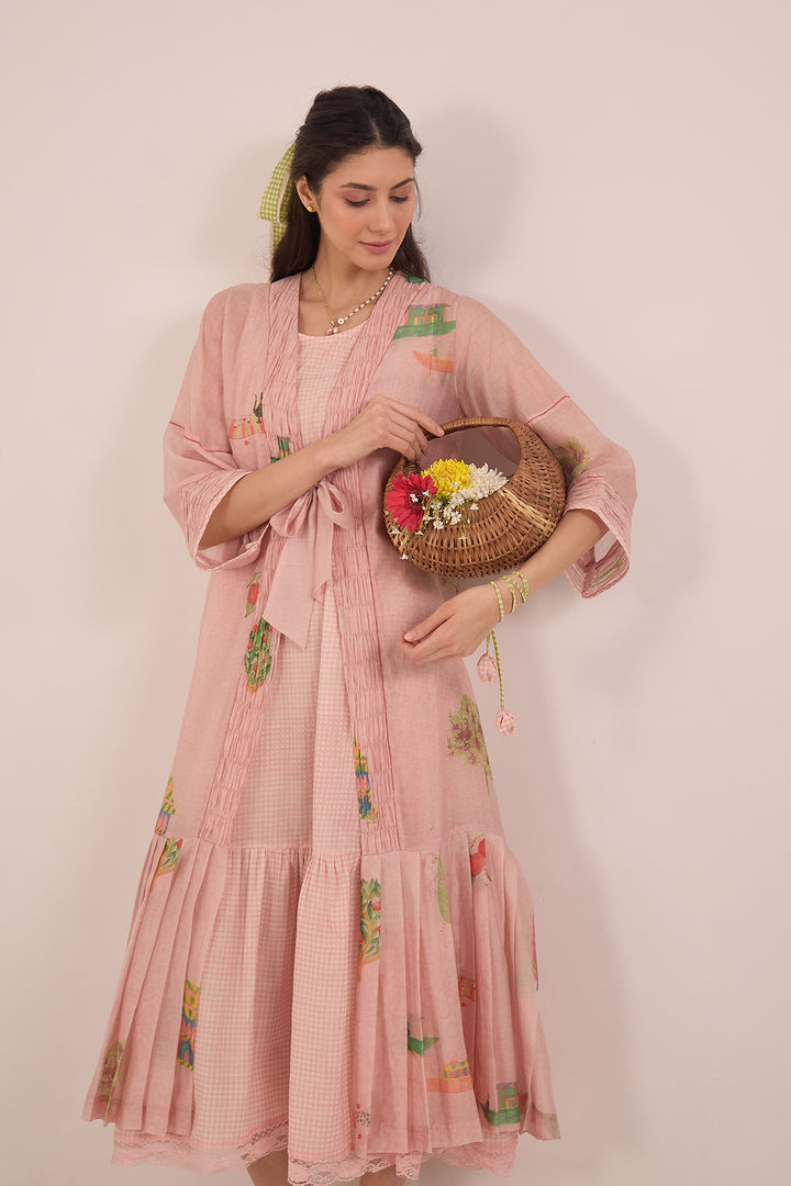pleated dress