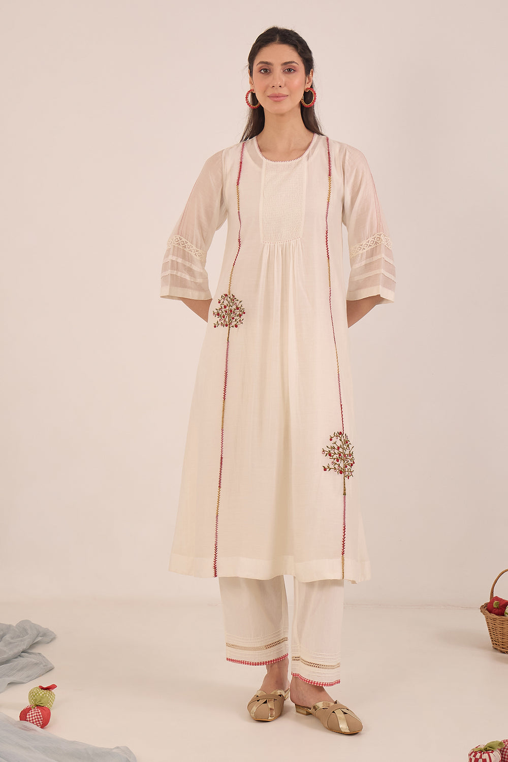 Embroidered ethnic kurta women