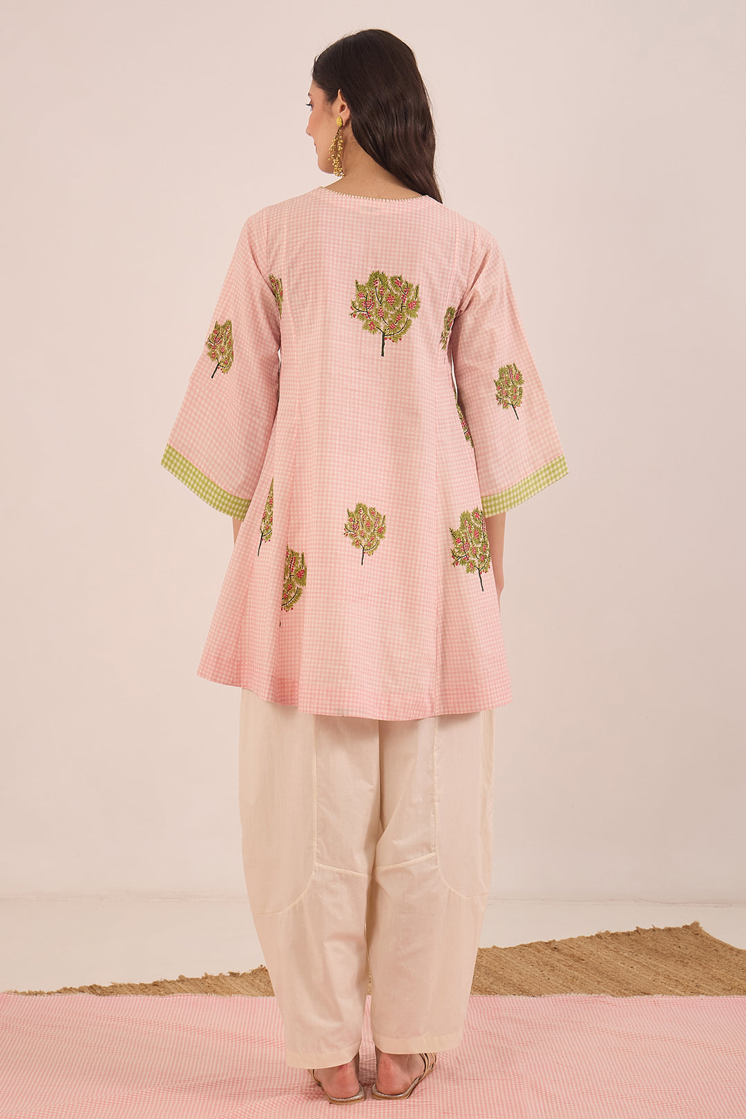 Pink Cotton Co-ord Set