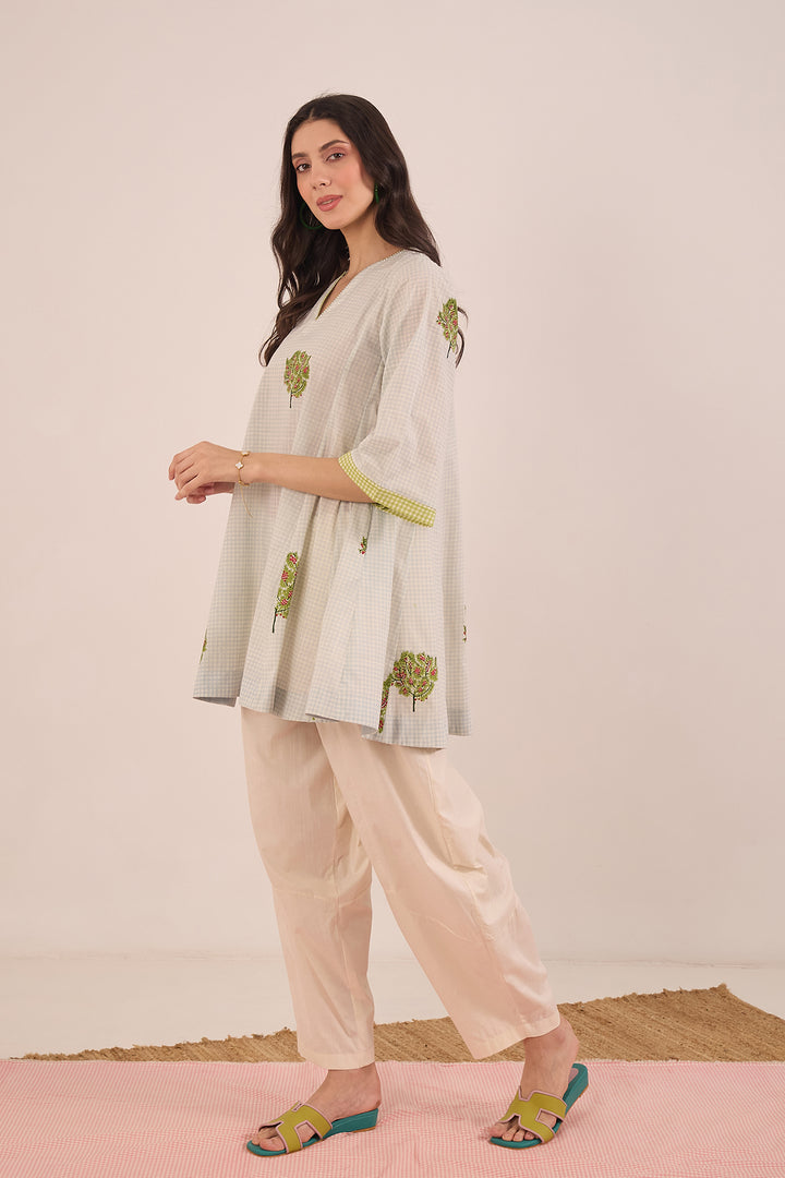 Blue Cotton Co-ord Set