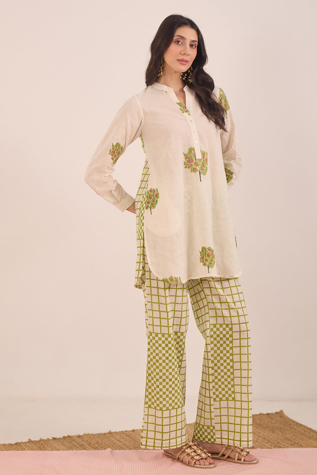 Ivory Tunic Co-ord Set 