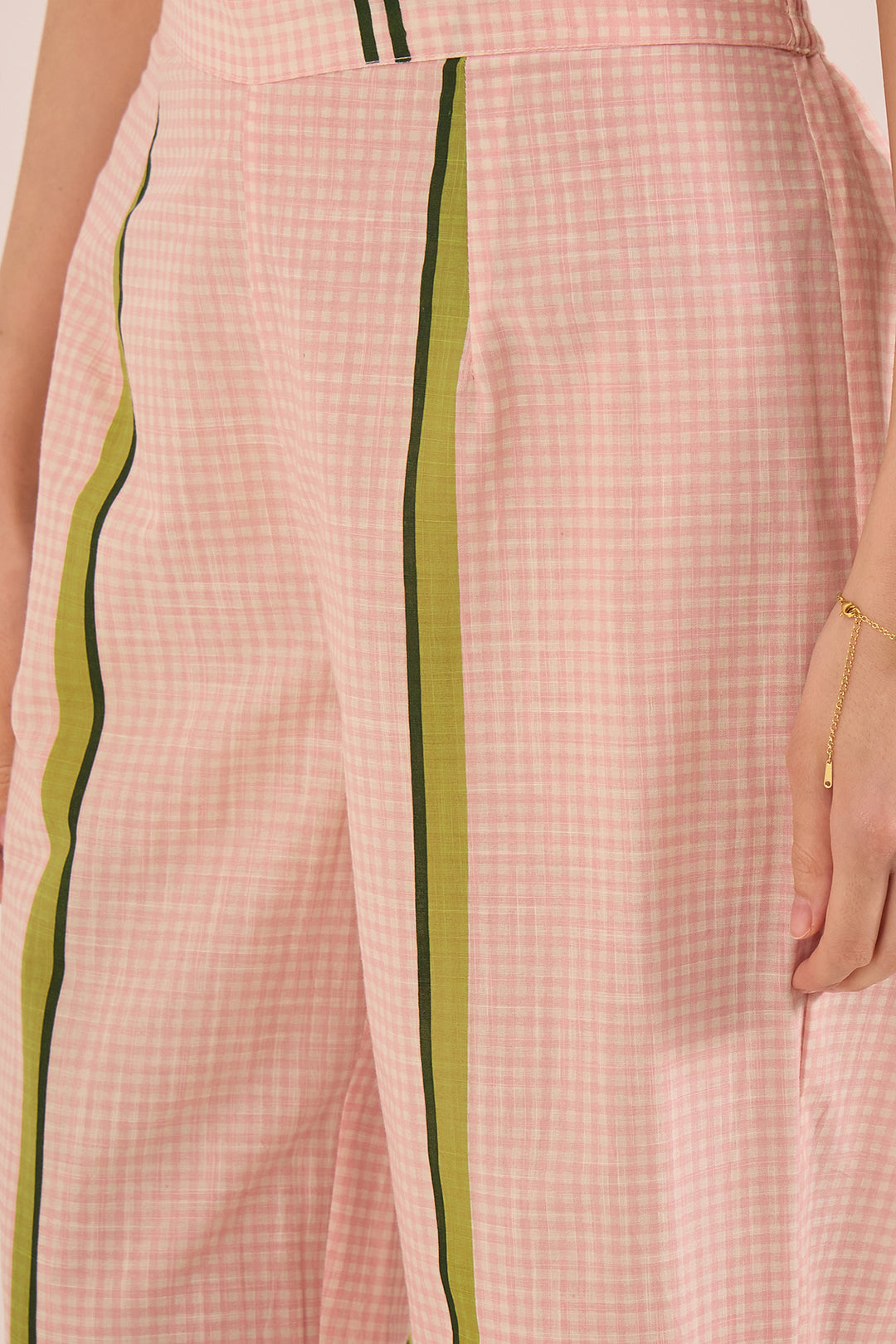 Pink Check Pants Online