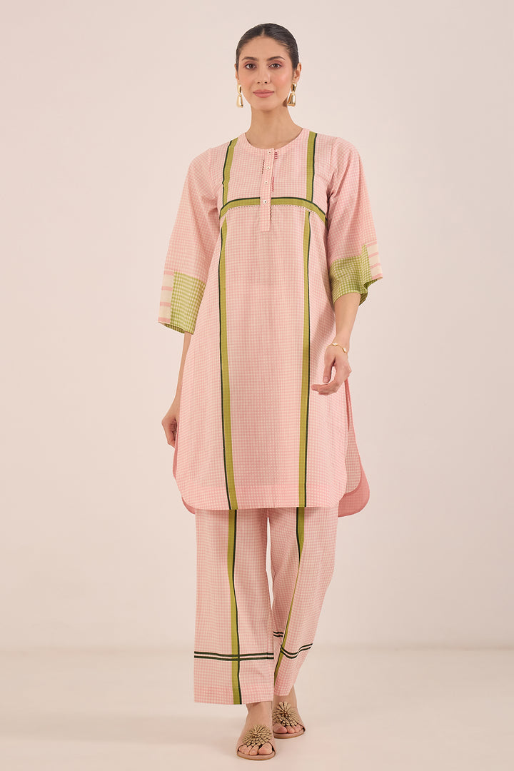 Pink Checkered Co-ord Set 