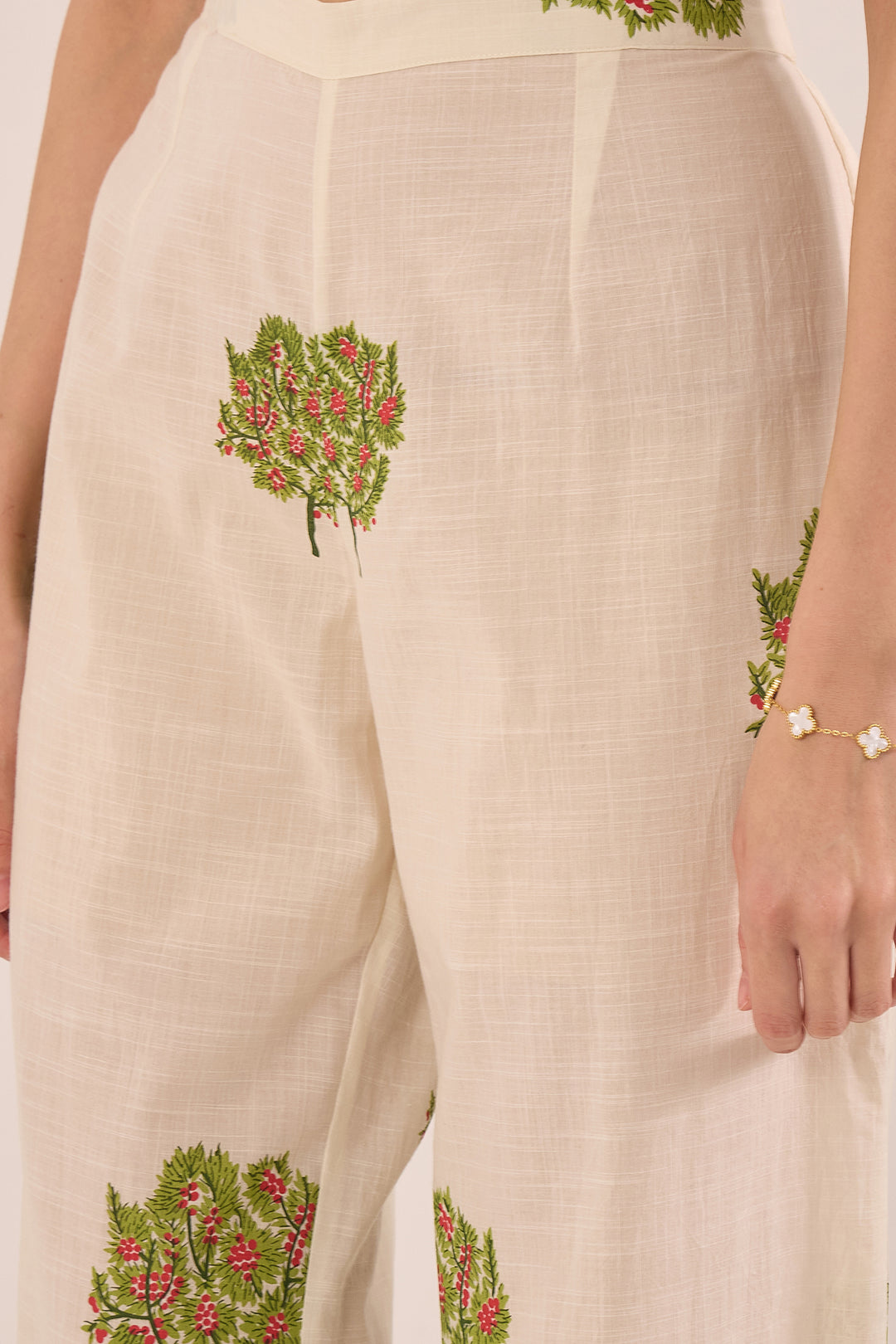Ivory Cotton Pants Online