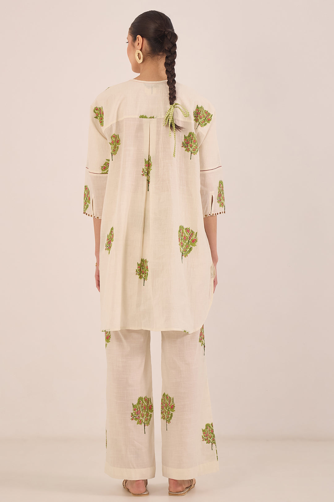 Printed Wide Leg Pants