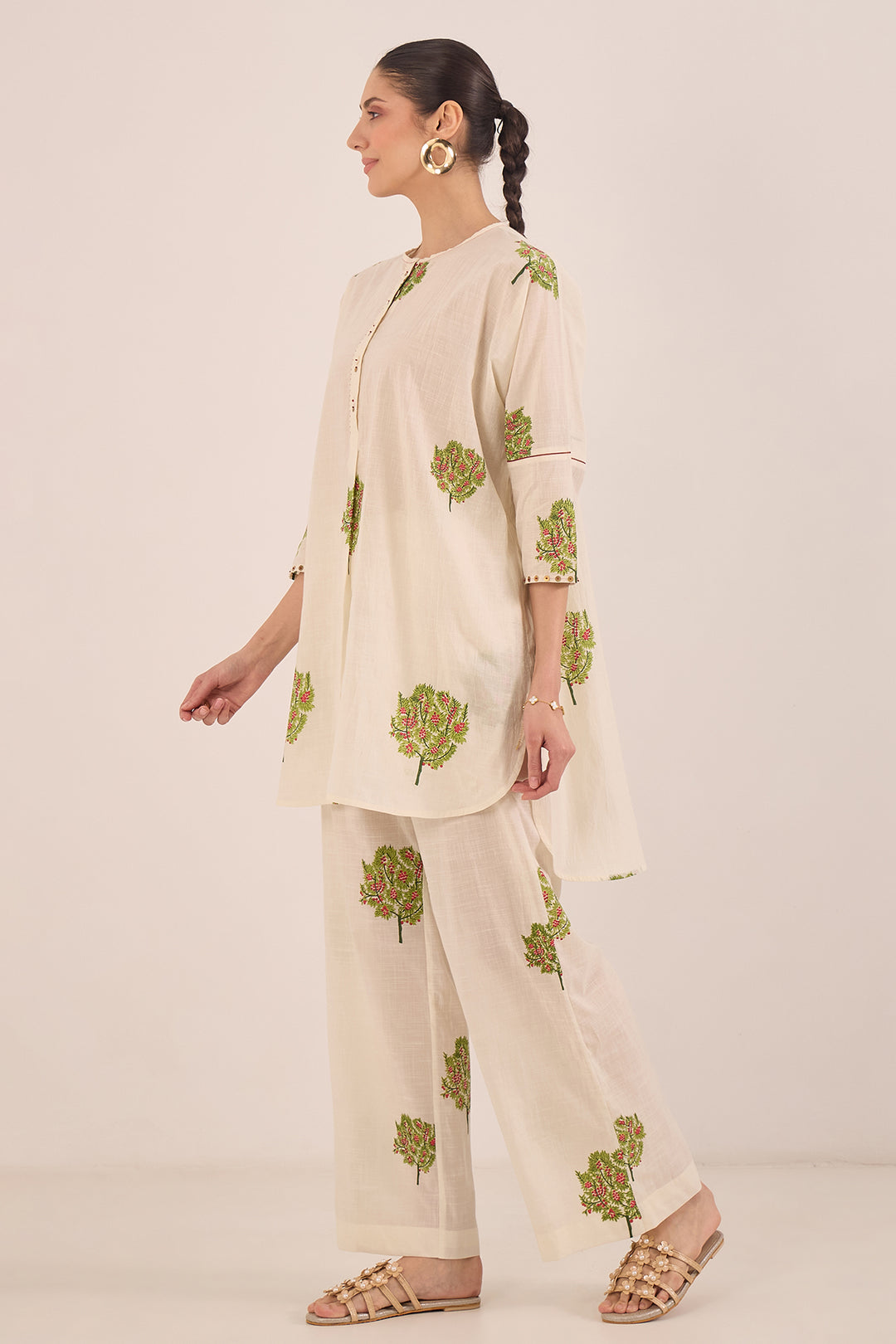 Ivory Kimono Co-ord Set 