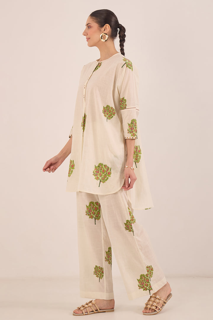 Ivory Kimono Co-ord Set 