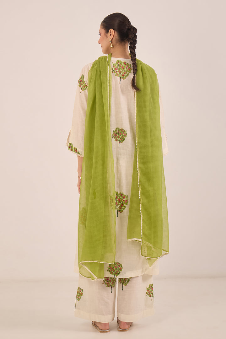 COTTON APPLE TREE KURTA SET