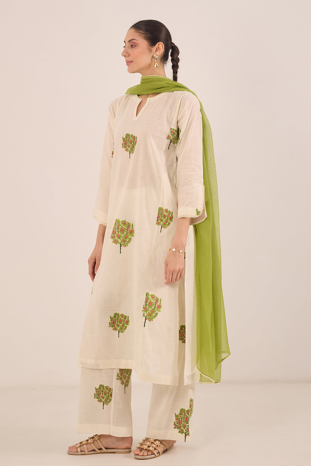 Designer cotton kurta set