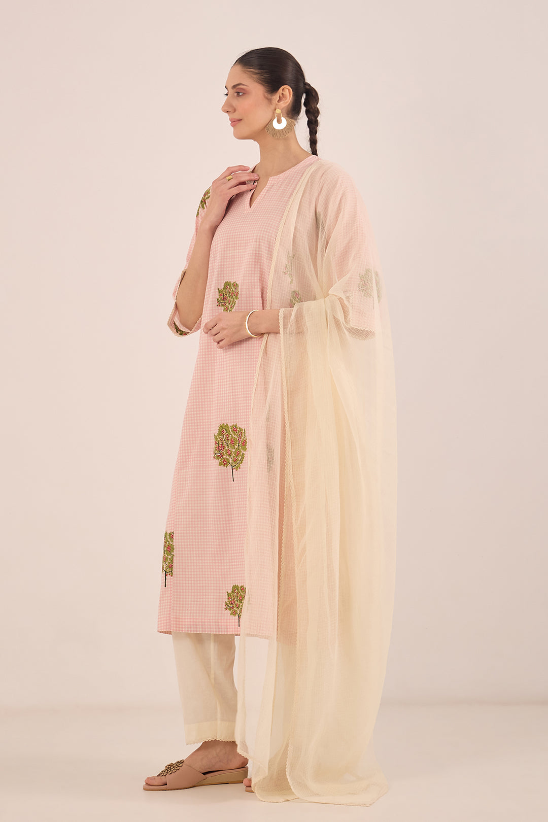 Printed ethnic kurta