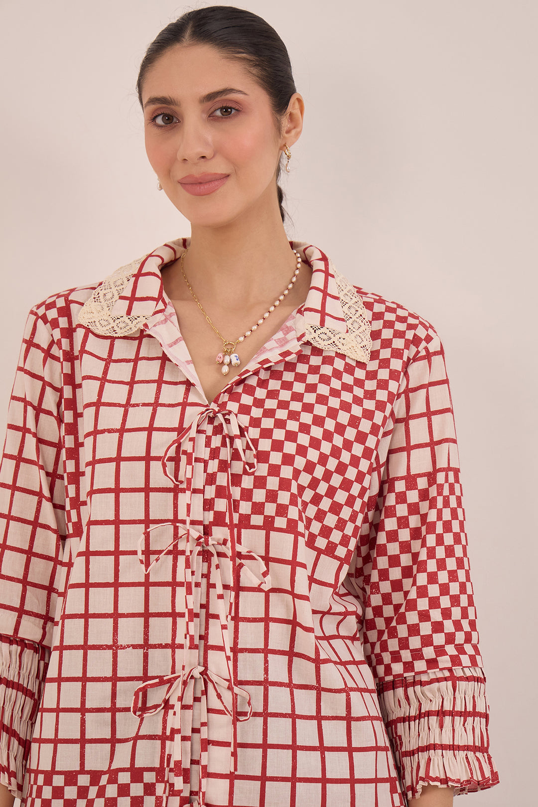 Modern Check Tunic