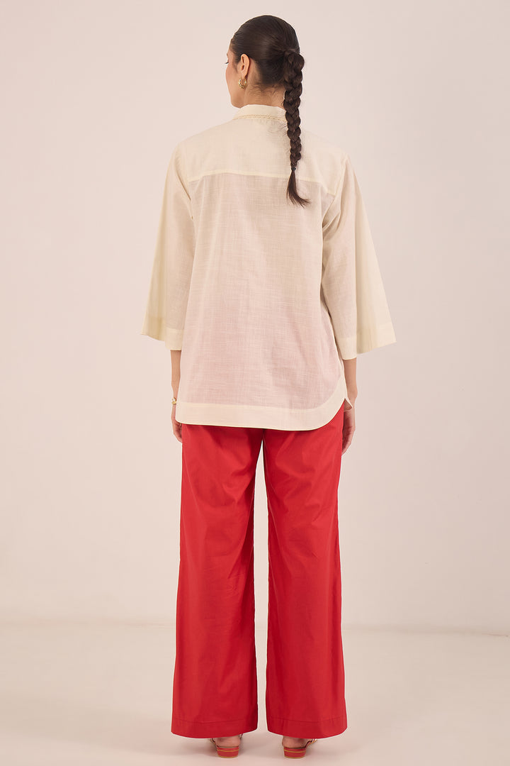 Floral Cotton Shirt Tunics