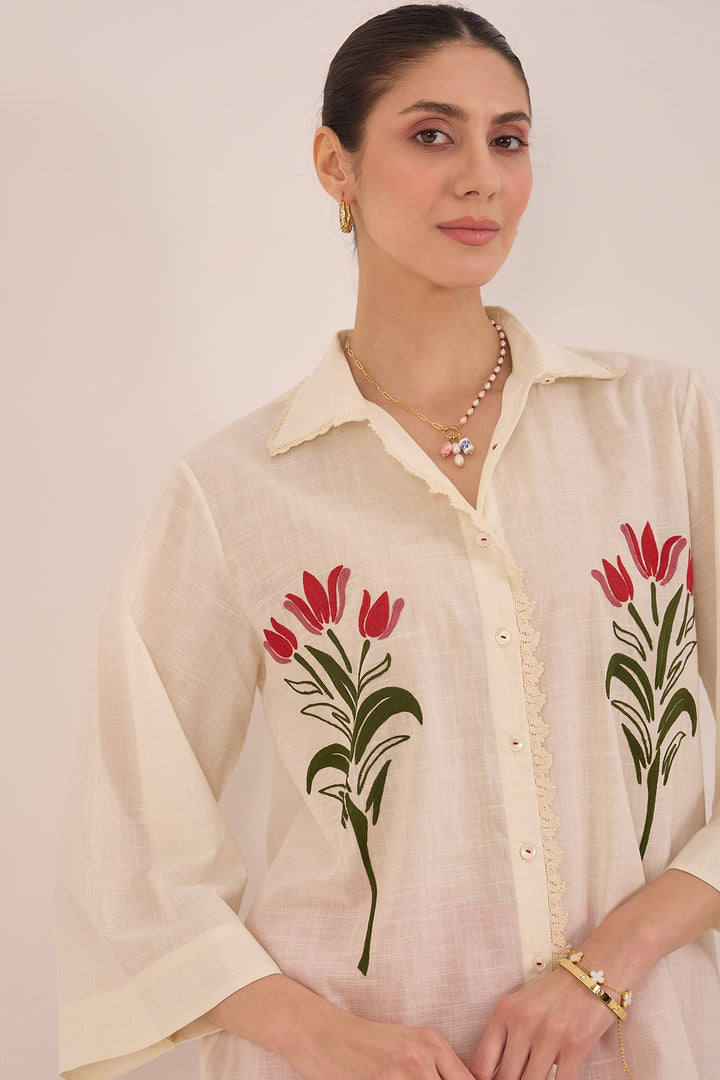 Floral Shirt Tunics