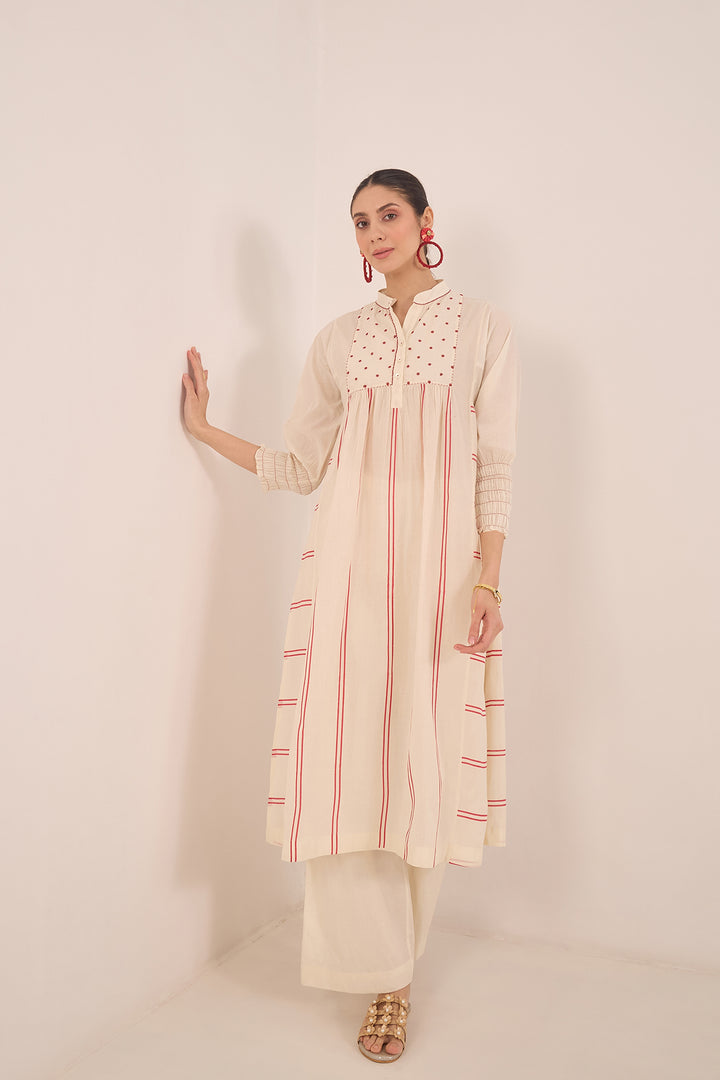 Beaded stripe ethnic set