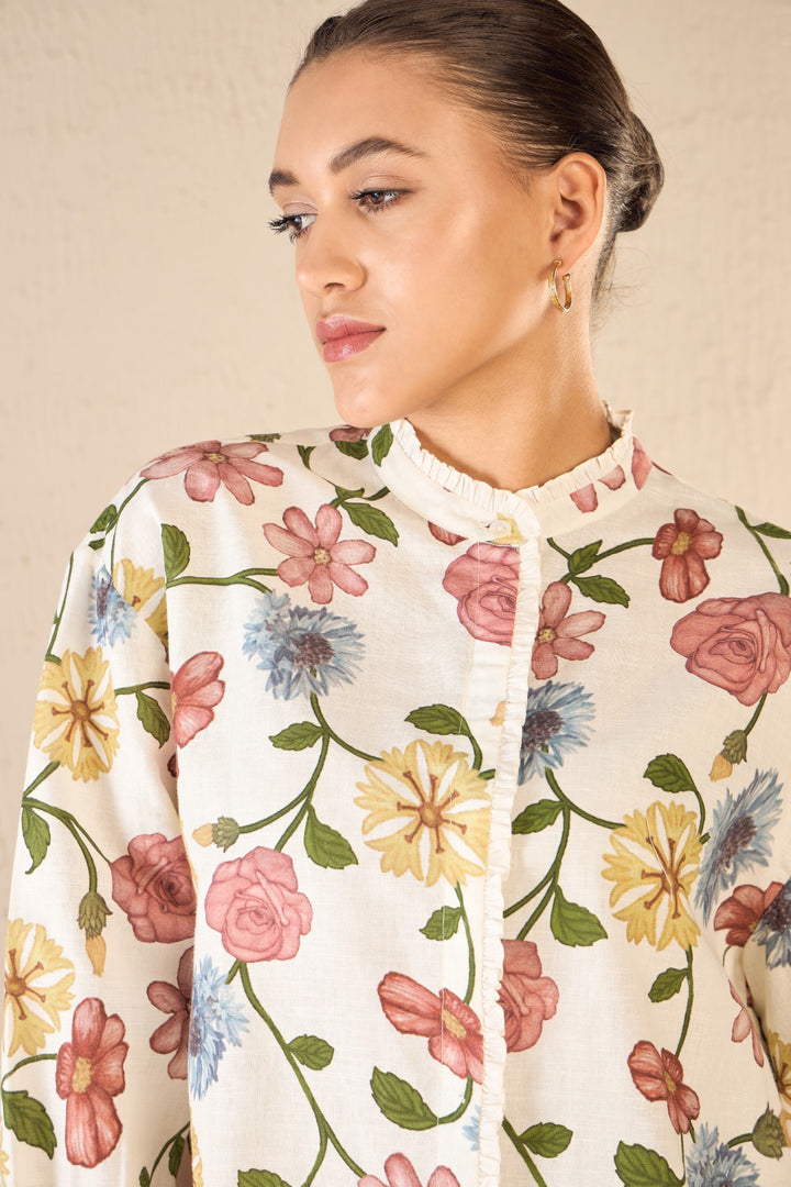 FLORA: MULTICOLOR FLORAL SHIRT