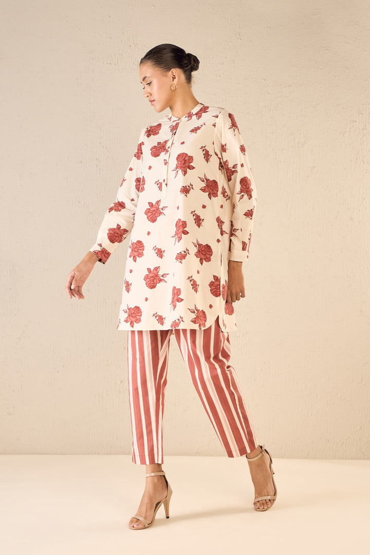 VINTAGE ROSE: RED ROSE TUNIC