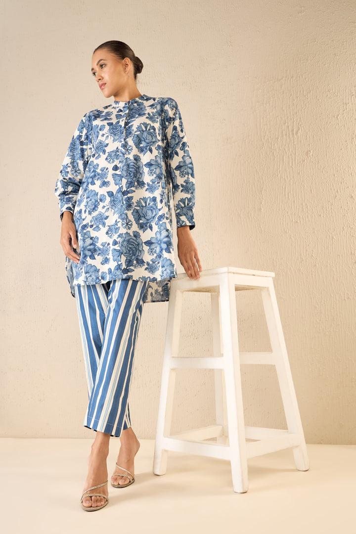 MEADOW STRIPES: BLUE STRIPE PANT