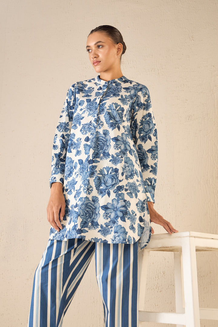 MEADOW STRIPES: BLUE STRIPE PANT