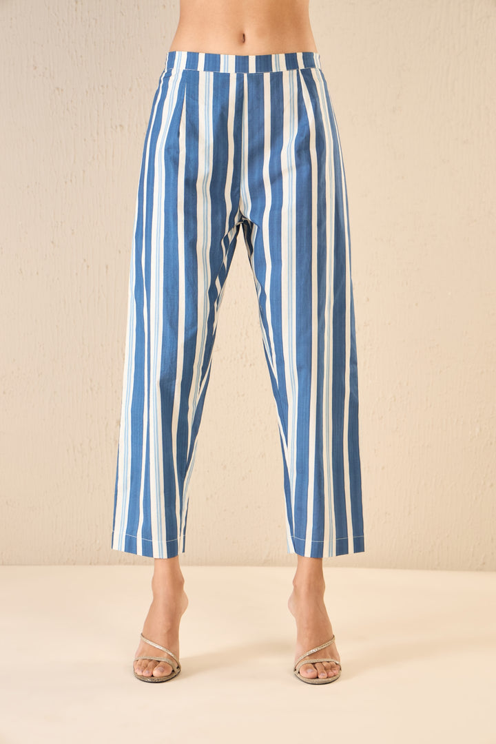 MEADOW STRIPES: BLUE STRIPE PANT