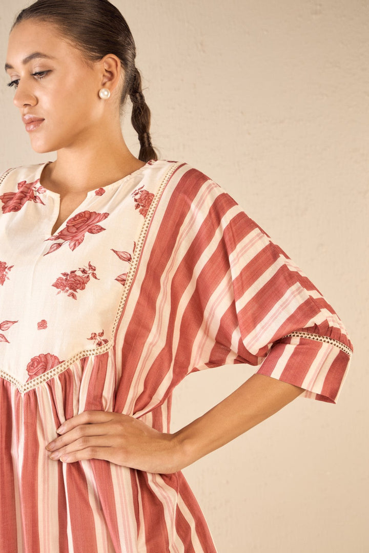 VINTAGE ROSE: RED STRIPE CAPE