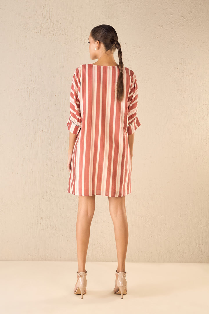 VINTAGE ROSE: RED STRIPE CAPE