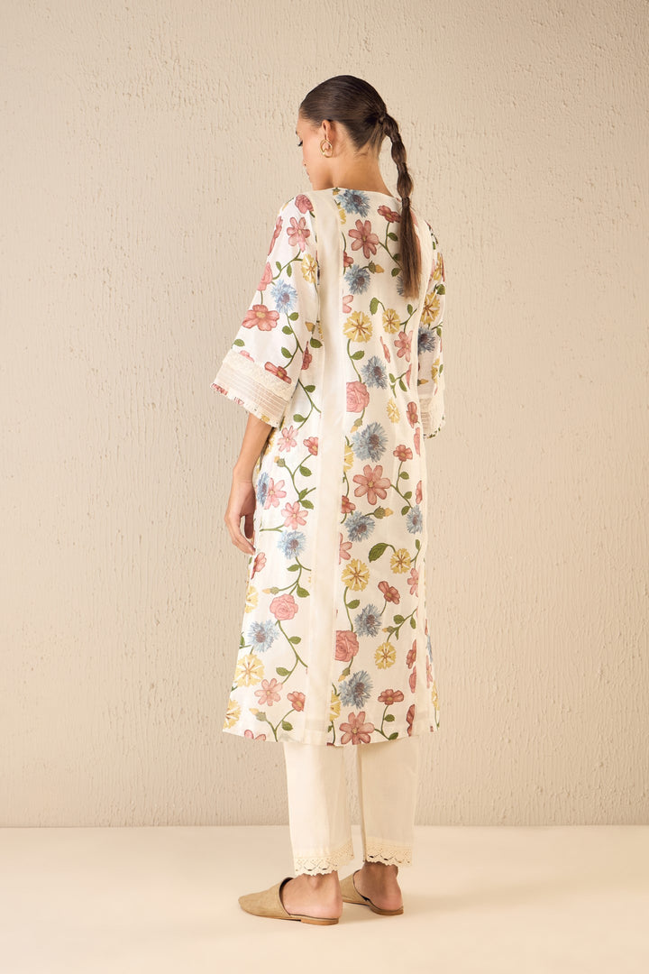 PETALNET: IVORY LACE PANTS