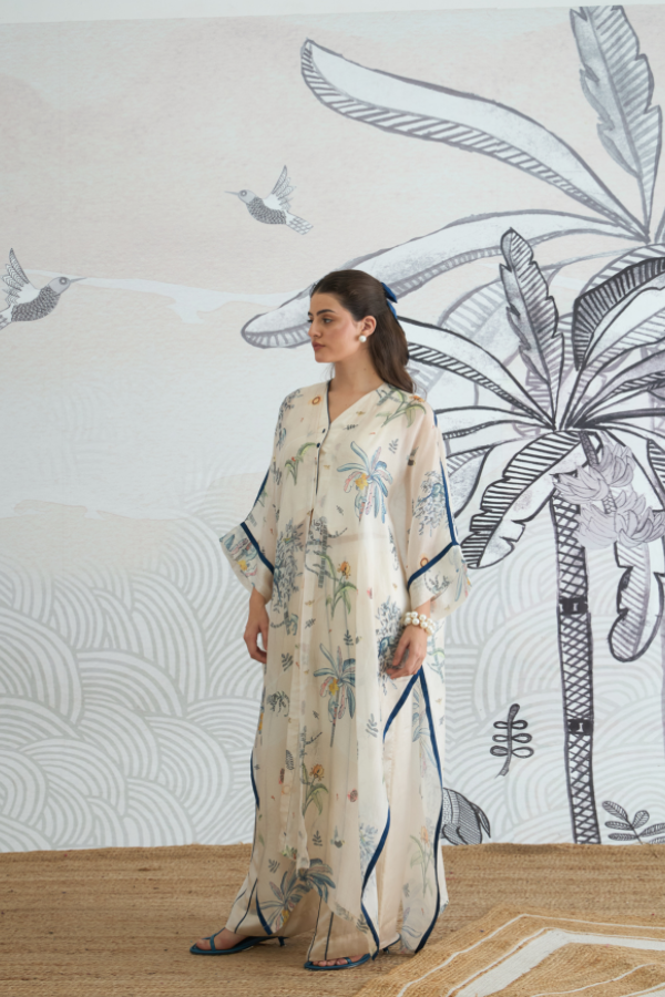 JUNGLE LONG CAPE WITH WAISTCOAT TOP AND PANTS