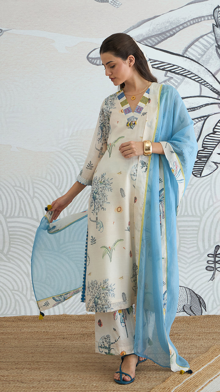 JUNGLE V-NECK Dupatta