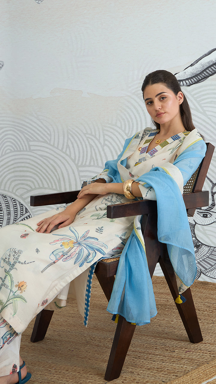 JUNGLE V-NECK Dupatta