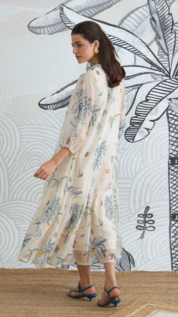 JUNGLE FRILL DRESS