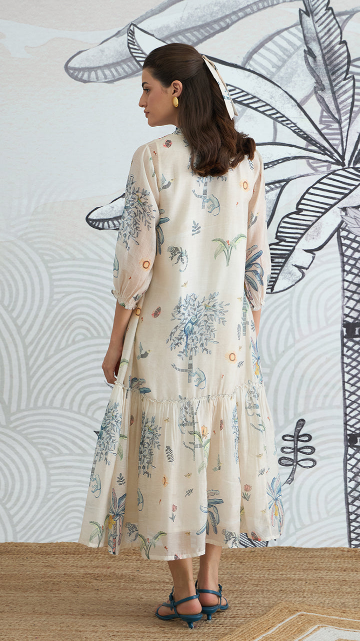 JUNGLE FRILL DRESS