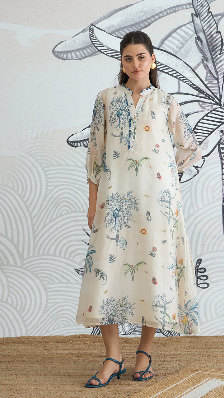 JUNGLE FRILL DRESS