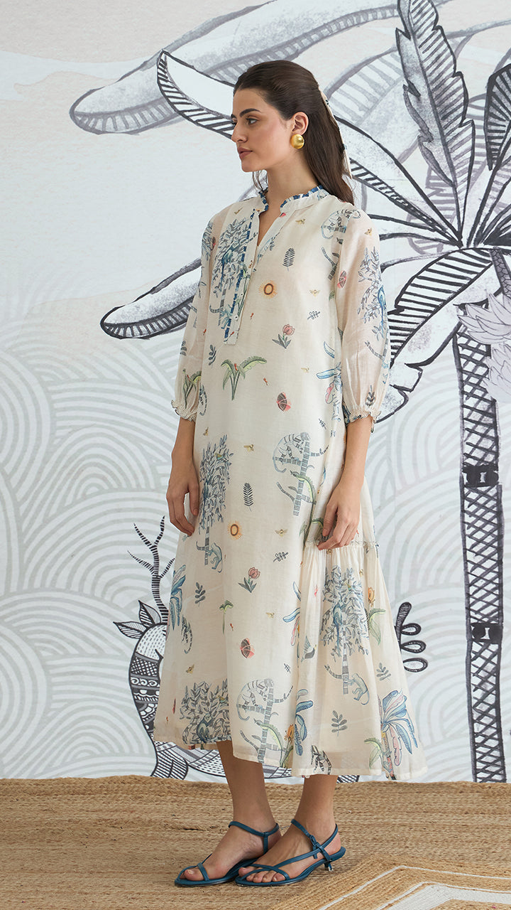 JUNGLE FRILL DRESS