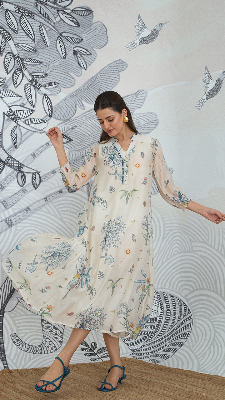 JUNGLE FRILL DRESS