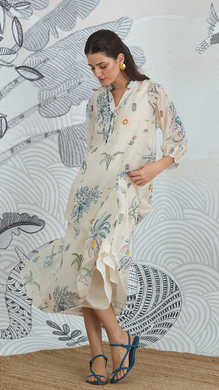 JUNGLE FRILL DRESS