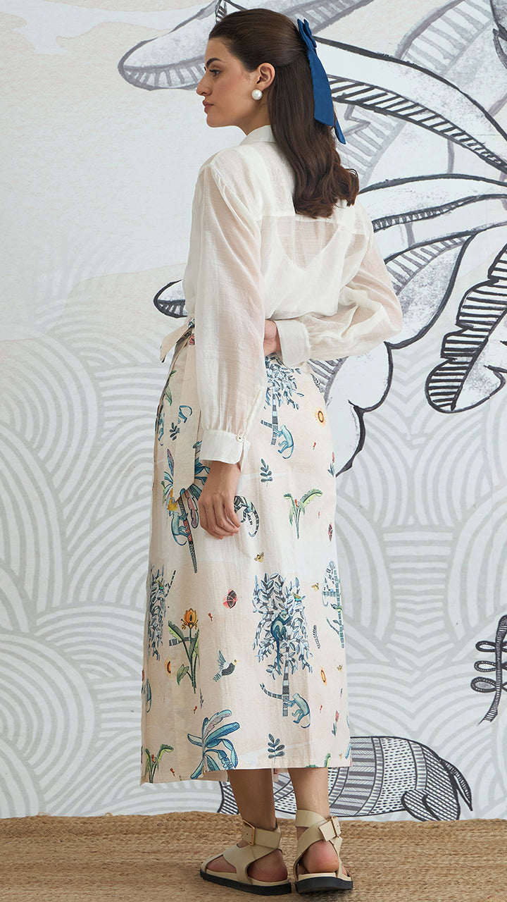 JUNGLE WRAP SKIRT
