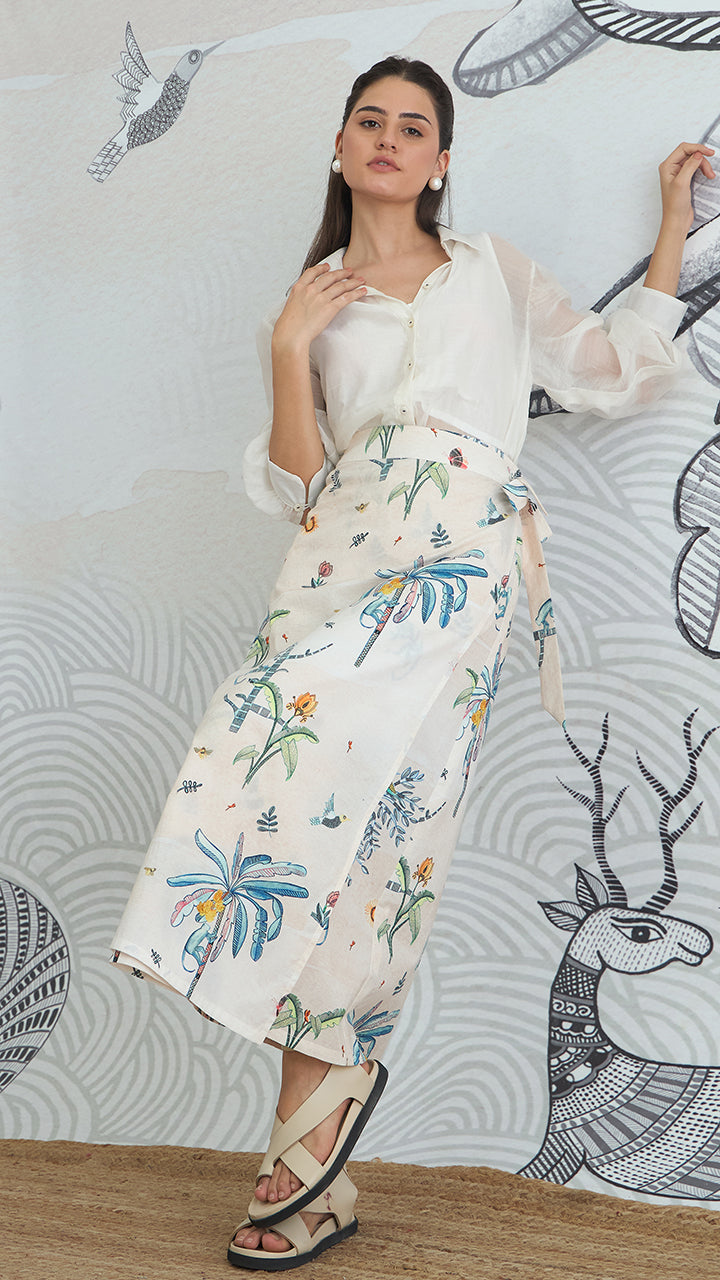 JUNGLE WRAP SKIRT