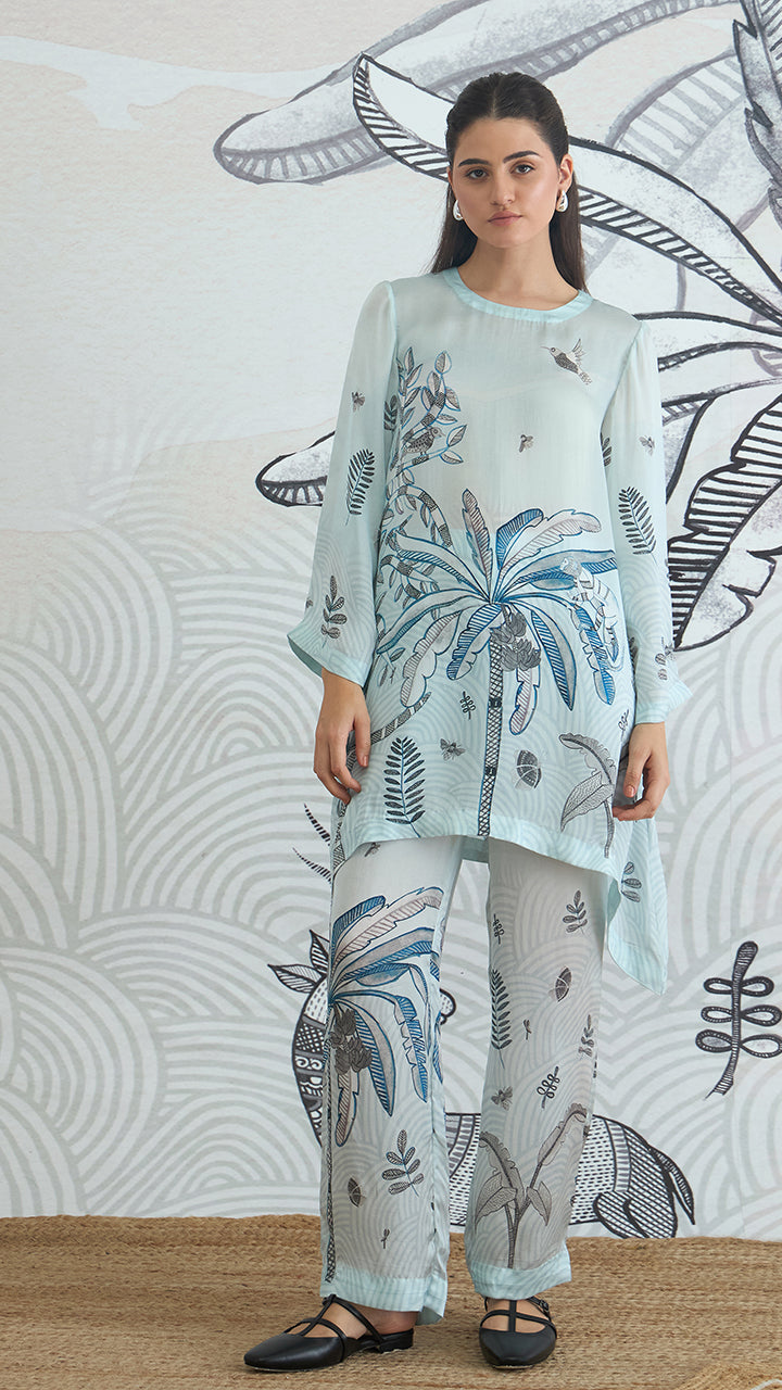 POWDER BLUE CO-ORD TOP