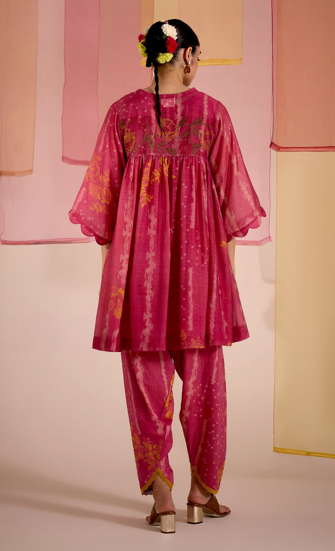 SAMAHAR: Blush Pink Tulip Salwar