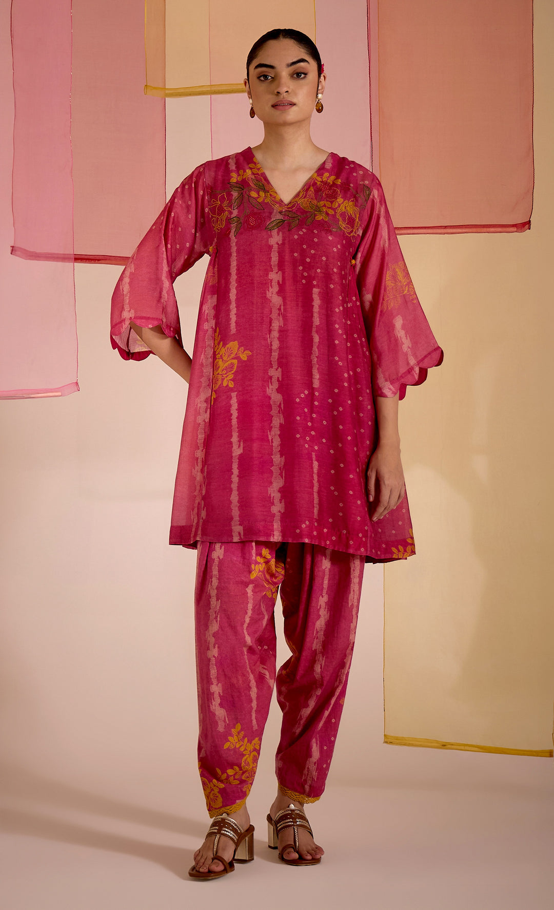 SAMAHAR: Blush Pink Tulip Salwar