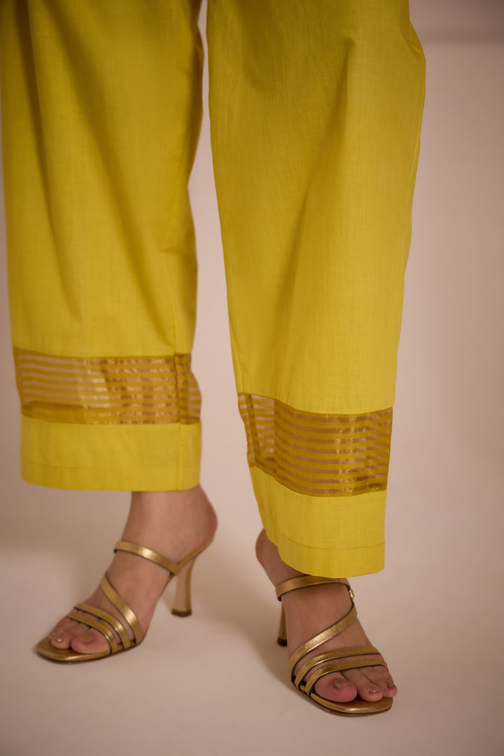 SAMAHAR: Olive Cotton Pant