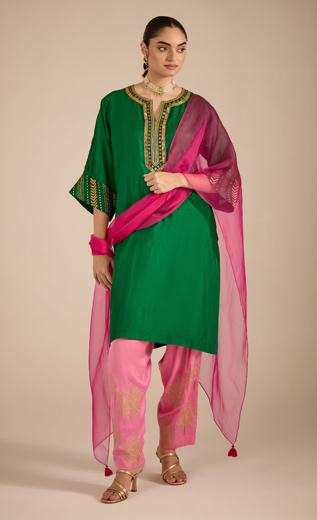 Baithak: Baby Pink Salwar