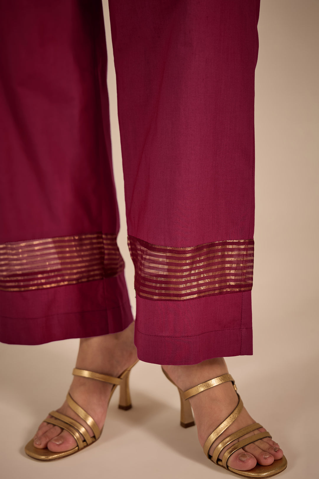 SAMAHAR: Purple Cotton Pant