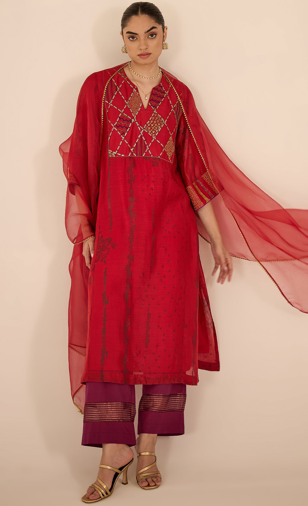 SAMAHAR: Purple Cotton Pant