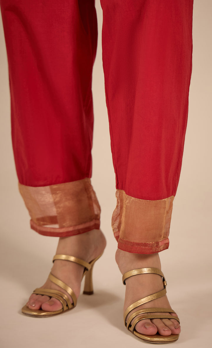BAITHAK: Chevron Straight Pant