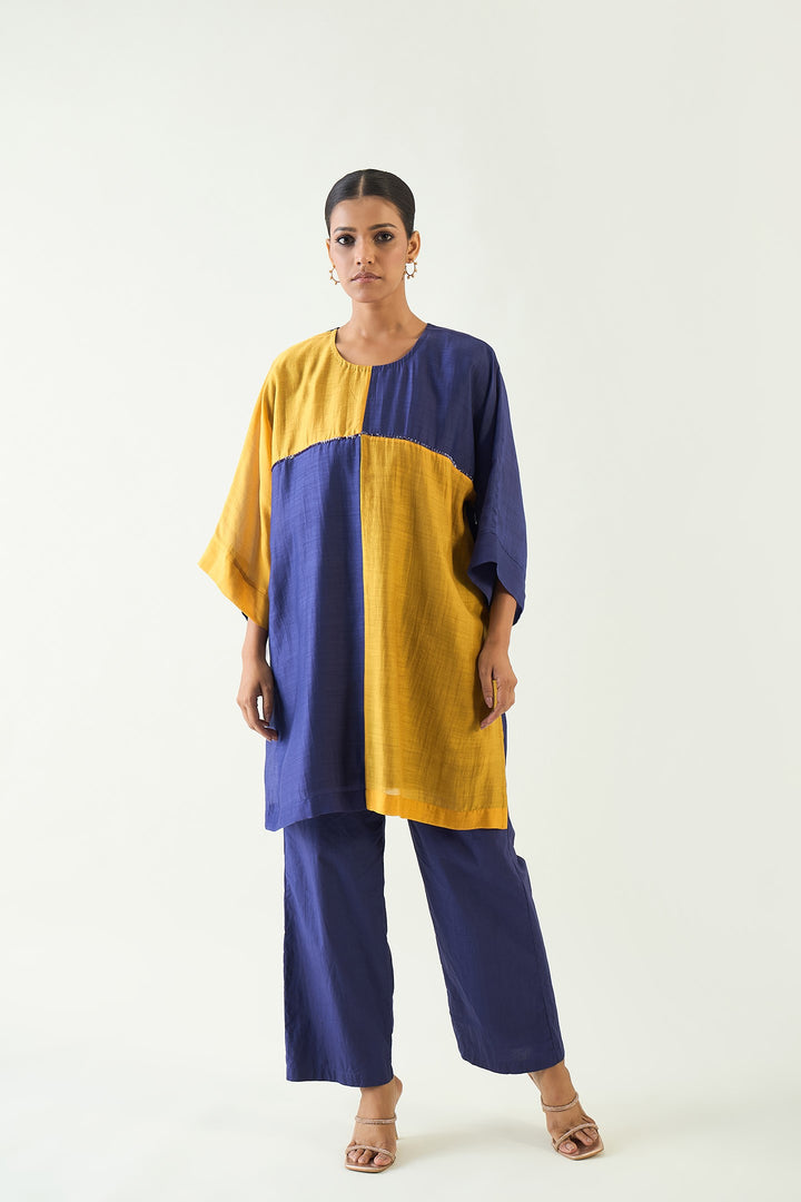 Cotton Wide Pants - Purple